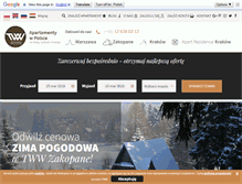 Tablet Screenshot of apartamentywpolsce.pl